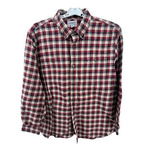 Carhartt Mens Trumbull Relaxed Fit Flannel Plaid Long Sleeve Button Up Shirt XL